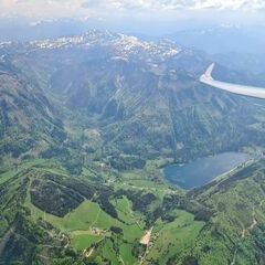 Flugwegposition um 12:58:45: Aufgenommen in der Nähe von Gaming, Österreich in 2403 Meter